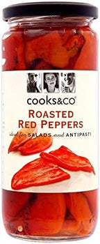 Cooks & Co Roasted Red Peppers (460g) - Pack of 2