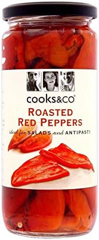 Cooks & Co Roasted Red Peppers (460g) - Pack of 2