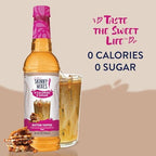 Jordan's Skinny Mixes Sugar Free Coffee Syrup, Butter Toffee Coffee Flavoring Syrup, Zero Calorie Drink Mix, Lattes, Baking, Protein Shake or Cocktail, Dairy & Gluten Free, Kosher, 25.4 Fl Oz