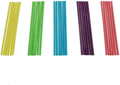 ZYAMY 100pcs Colored Cake Pop Sticks 10x3.5mm 4 Inch Lollipop Sticks 5Colors DIY Bakeware Cake Kitchen Gadgets