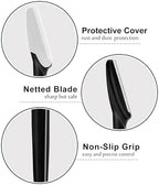 21 Pcs Eyebrow Razors, Face Razors Multipurpose, Exfoliating Dermaplaning Tools, Eyebrow Trimmers Shaver with Protective Cover, Facial Hair Removal for Women Men Body Use (Black)