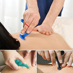 Manual Trigger Point Massage Tool and Thumb Saver for Full Body Deep Tissue Massage, Set Include 1 Green Thumb Protector Tool 1 Palm Urchin Massage Tool Hand Held 4-Legged Massage Knobs