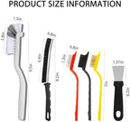 Crevice Cleaning Brush - Grout Scrub Brush, House Cleaning Supplies, Gap Cleaning Tools, Home Essentials, Gifts for Women Men, Hard Bristle Crevice Cleaner Brush for Household Use, Bathroom(11Pcs)
