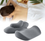 harayaa Memory Foam Massage Neck Pillow Breathable Resuable Multipurpose Beauty Salon Support Pillow for Sleeping Bedroom Salon Women, Gray
