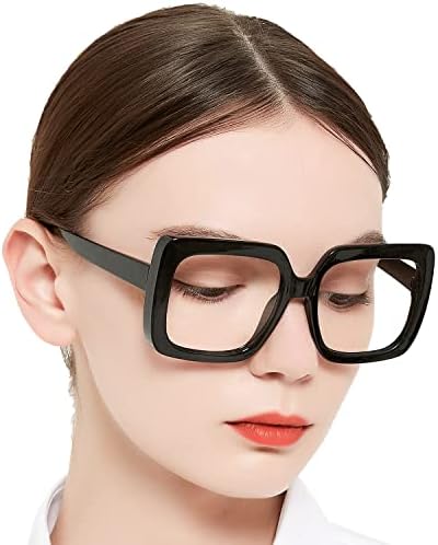 OCCI CHIARI Large Frame Reading Glasses Women Trendy Square Oversized Readers 1.0 1.5 2.0 2.5 3.0 3.5 1.25 1.75 2.25 2.75 4.0