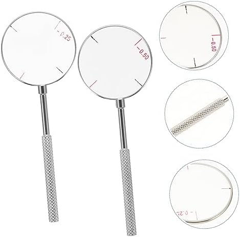 Cross Cylinder Lens Set 2pcs Optometry Lenses Diopters Tool 0.25/0.5 Perfect for Test
