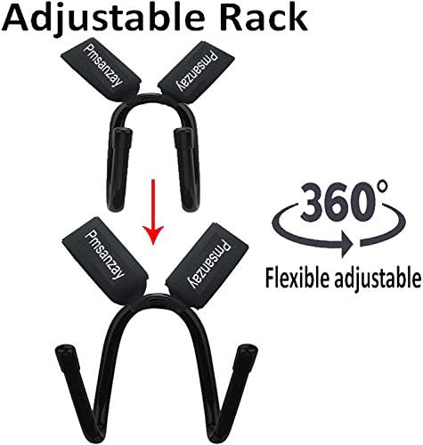 Pmsanzay Deck Hook, Professional Skateboard, Longboard & Electric Skateboard Holder Carrier | Universally Compatible with Any Dual Shoulder Strap Backpack | Adjustable Straps & Adjustable Hook