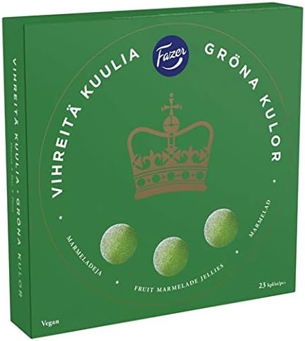 Fazer Green Jellies 7 Boxes of 500g 123.2oz
