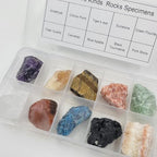 10 Kinds Crystal and Healing Stones Rocks and Mineral for Tumbling,Gemstone Raw Crystals Rough Stones for Polishing Wicca & Reiki (Rough)