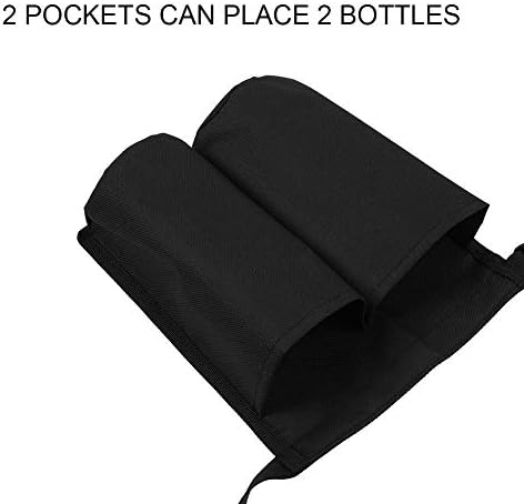 Brrnoo Massage Bottle Holster Kit, Double Oil Spa Dispenser Holder Lotion Holster, Adjustable Lotion Waist Hanging Bag Massage Accessories Supplies