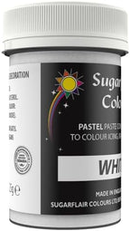 Sugarflair WHITE Pastel Paste Edible Concentrated Cake Icing Decor Food Colour