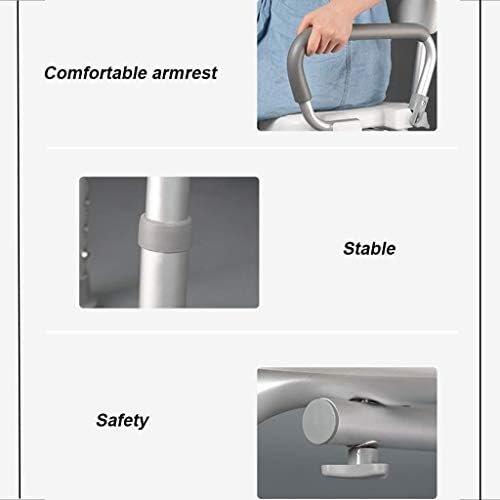 Bathroom Safety Bathroom Shower Lift Chair Shower Stool Pregnant Woman Bath Seat with Padding Removable Armrests Non-Slip Suction Cup Feet Transfer Aid for Seniors