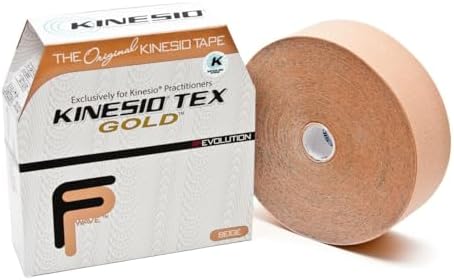 Kinesio Taping - Elastic Therapeutic Athletic Tape Tex Gold FP - Bulk Roll - Beige – 2 in. x 103 ft