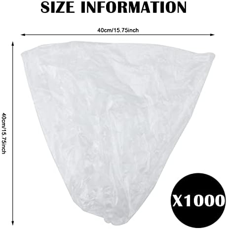 Zubebe 1000 Pcs/ 10 Roll Sanitary Napkin Receptacle Liner, Sanitary Napkin Disposal Bags Feminine Hygiene Disposal Bags Women Personal Supplies for Tampon Bathroom, 15.75 x 15.75 Inch