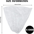 Zubebe 1000 Pcs/ 10 Roll Sanitary Napkin Receptacle Liner, Sanitary Napkin Disposal Bags Feminine Hygiene Disposal Bags Women Personal Supplies for Tampon Bathroom, 15.75 x 15.75 Inch