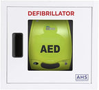 American Hospital AED Cabinet | AED Defibrillator Wall Mounted Storage Cabinet Non Alarmed White | Large Fits Zoll/Cardiac Science/All Brands