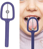 Tongue Exerciser, Tongue Tip Exerciser, Tongue Thrust Corrector Myofunctional Therapy Tools Improve Flexibility Oral Muscle Training Tool for Home Use (Blue)