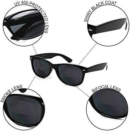 Yogo Vision Bifocal Reading Sunglasses for Men and Women-Classic, Retro Style UV400 Sun Protection Readers Eyewear
