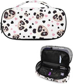 Panda Heart Diabetic Supplies Travel Bags Portable Insulin Container Travel Size Durable Medical Insulated Storage Case for Insulin Pen Blood Sugar Test Strips Syringe Needles
