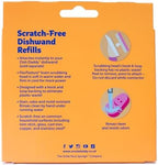 Scrub Daddy Dish Wand Scrubbing Brush Replacement Heads, Soap Dispensing Brushes, Texture Changing Washing Up Sponges, Detachable Dish Daddy Head Sponge Refills, Pink 2 Pack