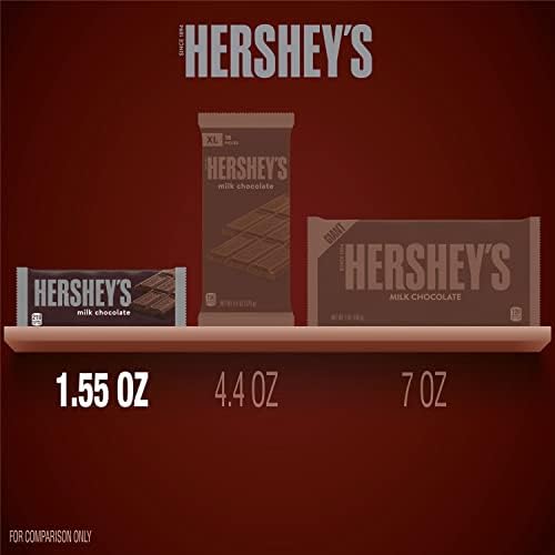 HERSHEY'S Milk Chocolate Candy Bars, 1.55 oz (6 Count)