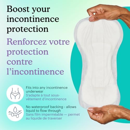 Because Overnight Booster Pads Fit All Adult Diapers, Helps Keep Your Adult Diaper Active All Night, Adds 4 Cups to Incontinence Underwear, Extra Absorbency, 45 Count