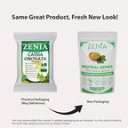 Zenia 100% Pure Neutral Henna Powder (Cassia Obovata) | 7oz (200g) | Colorless Henna for Hair | Natural Hair Conditioner | for Silky, Soft & Shiny Hair
