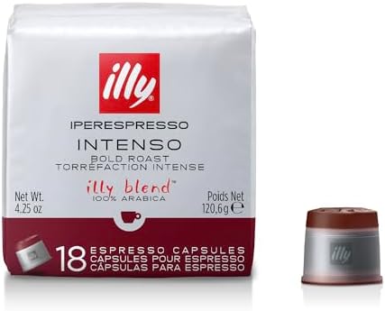 Illy Capsules Dark Roast - Set 6 cubes of 18 capsules each Black