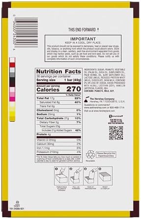 HERSHEY'S MR. GOODBAR Chocolate with Peanuts Candy Bars, 1.75 oz (36 Count)
