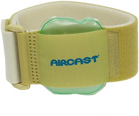 Aircast 12242 Pneumatic Armband, For Elbow, Wrist, Forearm Injuries, and Epicondylitis, Beige