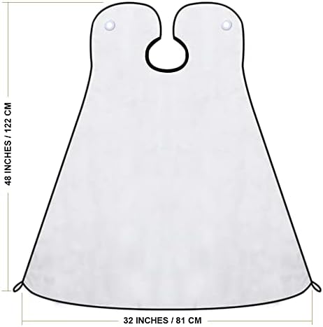 Mobi Lock Beard Shaving Catcher Bib - The Smart Way to Shave - Beard Trimming Apron & Shaving Cape - Perfect Grooming Gift or Men's Birthday Gift