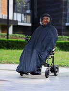 ANYOO Wheelchair Waterproof Poncho with Hood Reusable Cover Lightweight Poncho Cloak perfect for Adult