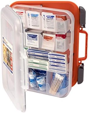 24/7 First Aid OSHA Compliant First aid Kit, All-Purpose 100-Person Emergency First Aid Kit for Business, Home, and Car in Plastic Case with Easy-Slide Latches, 336 Pieces