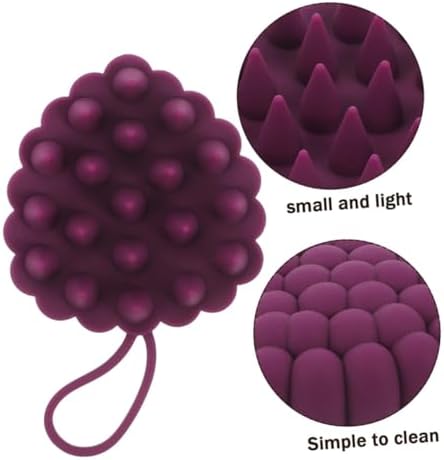 GLEAVI 2pcs Silicone Scalp Massager Hair Shampoo Brush with Soft Bristles for Dandruff Removal and Scalp Exfoliation Shower Relaxing Hair Brush Suitable for Wet