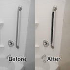 Grab Bars Non-Slip Tape for Bathtubs and Showers - Stainless Steel Bars Anti Slip Tape for Bathroom, Walls, Rail Handrail Covers for Seniors, Elderly, Handicap