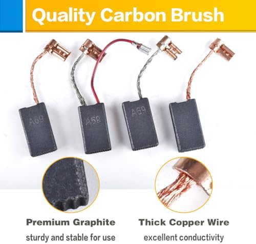 OURUI 4Pcs 1617014135 Carbon Brushes Replacement for Bosch GBH 7 DE GBH 7-45 DE GBH 7-46 DE S20G, A69 Motor Carbon Brush for Bosch GBH5400 GBH5-38 X GSH38 GBH5-40D