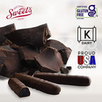 Sweet Candy Company Dark Chocolate Blueberry Sticks - Gourmet Chocolate Covered Sticks, Chocolate Fruit Flavored Sticks, Gift Idea for Holidays, Gluten Free, Kosher - 10.5 oz Box