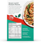 Ancient Harvest Gluten-Free Plant-Based High-Protein Vegan Pasta, Green Lentil and Quinoa Penne, 8 Ounce (Pack of 6)