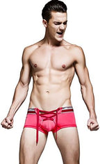 Banana Bucket Men's Sexy Lingerie Cotton Tie Rope Cute Boxer Brief Underwear Panties