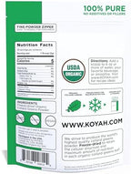 KOYAH - Organic USA Collard Greens Powder (Equivalent to 15 Cups Fresh): Freeze-Dried, Whole-Leaf Powder