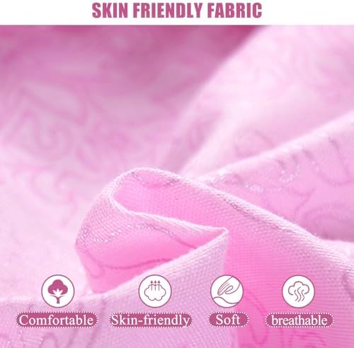 Pink,180 * 60cm(R),LDLCYCN SPA Massage Table Mattress Pad Cover Without Hole Beauty Salon Bed Pad Lash Bed Cushion Cover for Spa Massage Table Tattoo Table Beauty Salon Bed Square/Round Head