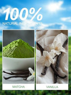 TeeLux Vanilla Matcha Green Tea Powder, First Harvest Premium Matcha + Delicate Vanilla Powder, Flavorful & Aromatic, Hot or Iced Tea, 3.5oz