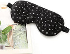 Tim & Tina 100% Silk Sleep Mask Comfortable,Super Soft Blindfold Eye mask Block Light for Sleeping,Shift Work,Naps,Travel,Yoga with Adjustable Strap (Silvery Stars)