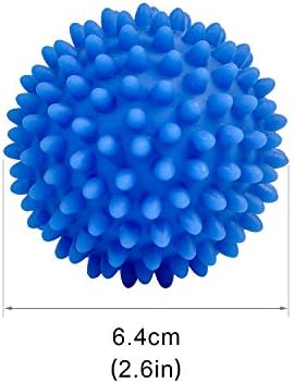 Eco Laundry Dryer Balls Reusable Silicone Soft Washing Balls Fabric Softener Alternative for Quick Drying (4 Packs)