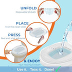 12 Disposable Sitz Baths- Travel Friendly- Use it, Toss it, Done- No Cleaning, No Hassle Sitz Bath for Hemorrhoids & Fissures