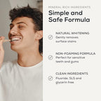 Georganics Mineral Toothpaste – Activated Charcoal Non-Foaming Toothpaste – 4.2 oz - Powdered - With Coconut Oil to Support Gum Health