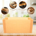 50 Sheets Loaf Pan Liners for Baking Bread 6.3''x3''x3.5'' Pre-Formed Parchment Paper Non-Stick Disposable Greaseproof Baking Paper for Toast Cakes Banana Bread Cookies