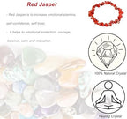 Erliway Crystals Stretch Bracelet Irregular Beads Stretch Bracelet Healing Crystals Chips Bracelet Natural Gemstone Bracelets for Women Jewelry Reiki Meditation