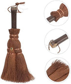 Handmade Straw Woven Bamboo Broom Short Handle Duster for Kitchen Decor
