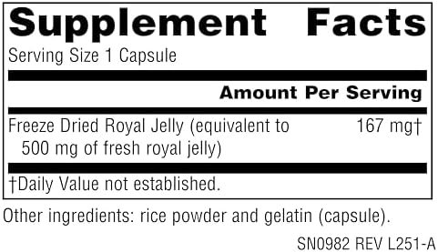Source Naturals Royal Jelly - 500mg - 30 Capsules
